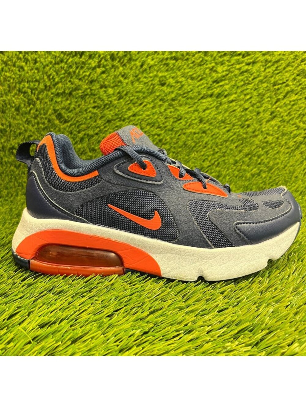 Nike Air Max 200 Boys Size 4.5Y Blue Orange Athletic Running Shoes Sneakers